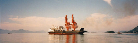 Departure of 2 luffing type unloaders to Chile