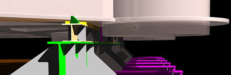 E2 Footing transport - 3D rendering