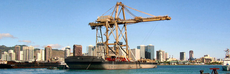 Relocation of crane to Portland 
